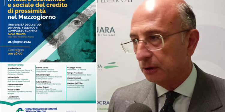«Il valore del credito di prossimità al Sud», se ne discuterà alla Federico II