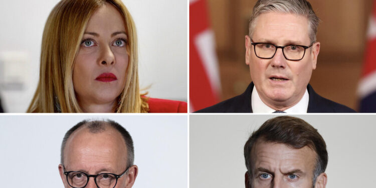 Meloni e gli europei: ‘Diplomazia e coordinamento militare’