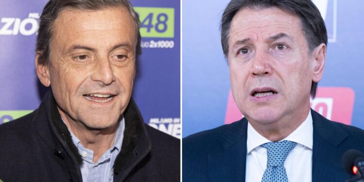 Calenda alla Festa della Polizia si ritrova vicino a Conte, la foto è un meme