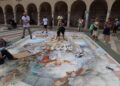San Francesco nell’arte dei madonnari sulla piazza di Assisi