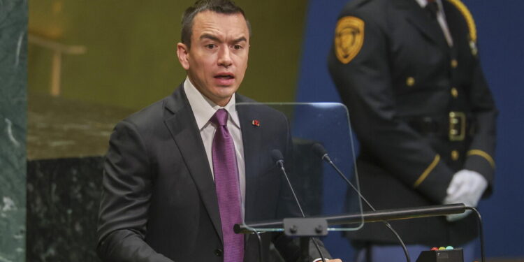 Il presidente ecuadoriano all’Onu, ‘serve coordinamento contro il crimine’