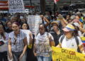 Protesta a Caracas contro la partecipazione di Rodriguez all’Onu