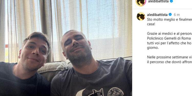 Alessandro Di Battista: ‘Sto molto meglio, finalmente sono a casa’