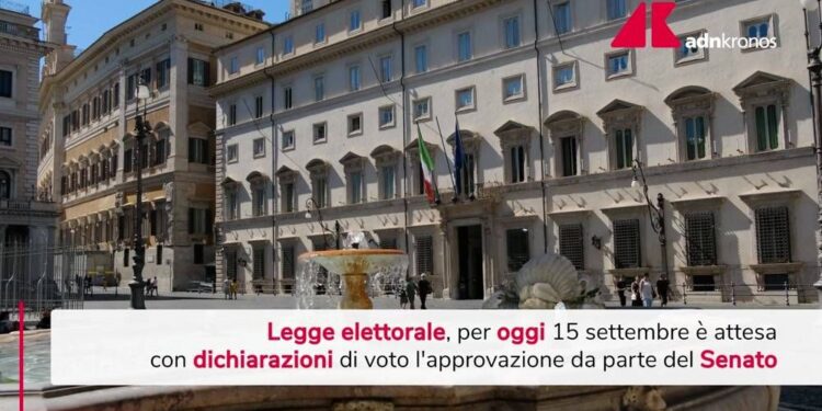 Legge elettorale, oggi il voto in Senato