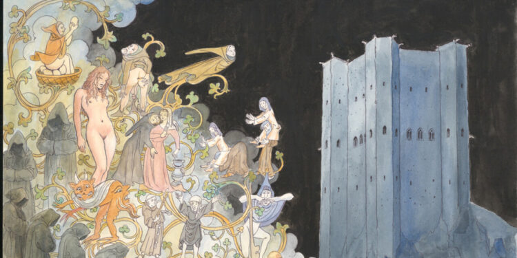 Le ‘Visioni’ di Milo Manara al Labirinto della Masone di Franco Maria Ricci