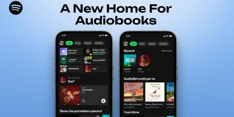 Spotify Audiobooks, arrivano oltre 350mila titoli e 14mila in italiano